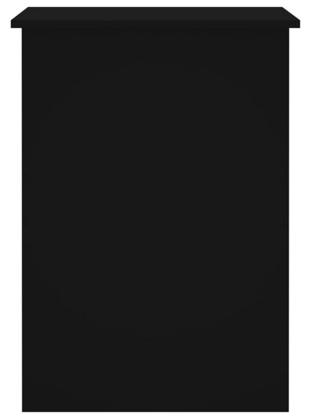 Fekete szerelt fa íróasztal 100x55x75 cm