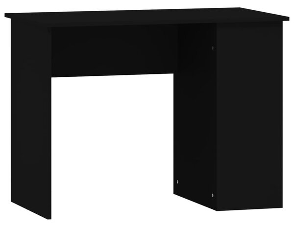 Fekete szerelt fa íróasztal 100x55x75 cm