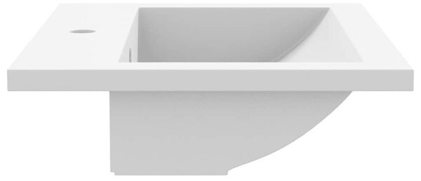 Fehér gránit mosdókagyló 600 x 450 x 120 mm