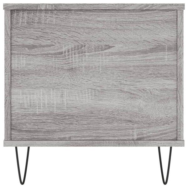 Szürke sonoma színű szerelt fa dohányzóasztal 90x44,5x45 cm