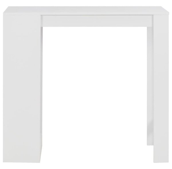 Fehér bárasztal polccal 110 x 50 x 103 cm