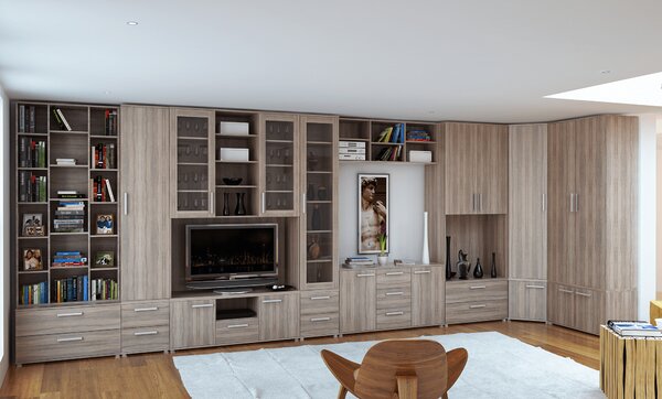 KONDELA Szekrény, DTD laminált, tölgy sonoma, DUNAJ TYP14