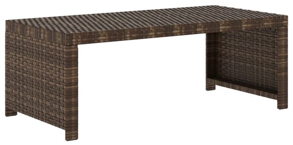 VidaXL 5 részes barna polyrattan kerti ülőgarnitúra párnákkal