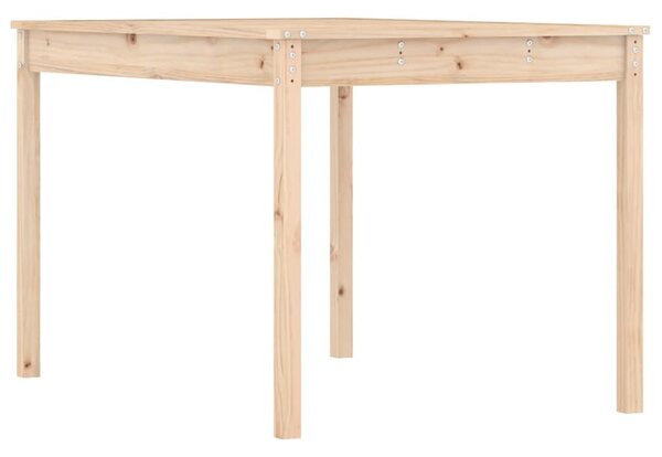 Tömör fenyőfa kerti asztal 121 x 82,5 x 76 cm