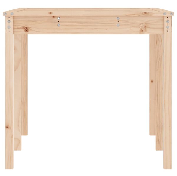 Tömör fenyőfa kerti asztal 159,5 x 82,5 x 76 cm