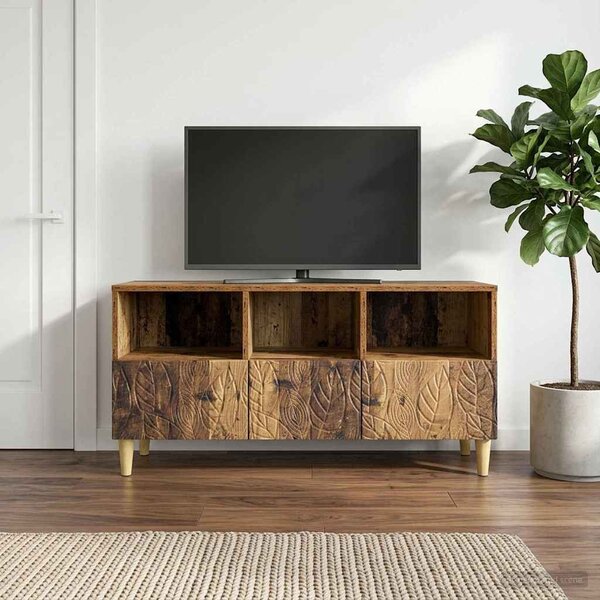 TV szekrény 102 x 34,5 x 50 cm Antik Fa Szerelt Fa