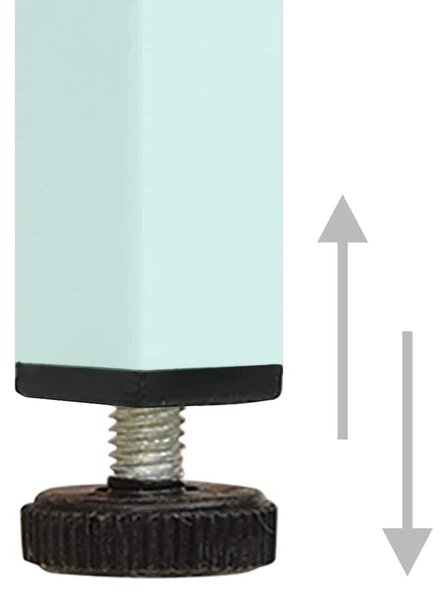 Mentazöld acél fiókos szekrény 80 x 35 x 101,5 cm