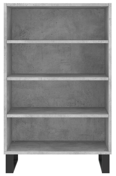 Betonszürke szerelt fa magasszekrény 57 x 35 x 90 cm