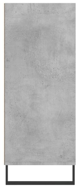 Betonszürke szerelt fa magasszekrény 57 x 35 x 90 cm