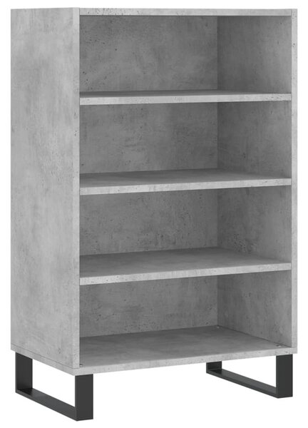 Betonszürke szerelt fa magasszekrény 57 x 35 x 90 cm
