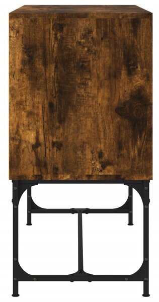 Füstös tölgy színű szerelt fa tálalószekrény 100 x 40 x 79,5 cm