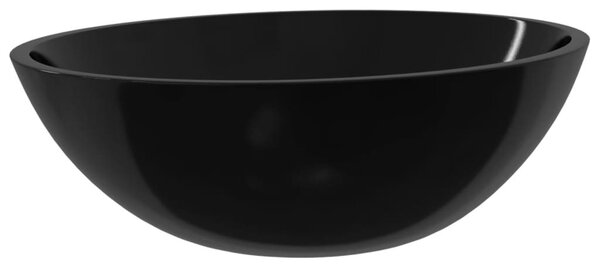 Fehér üveg fekete 50 x 37 x 14 cm
