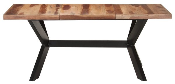 Tömör fa étkezőasztal mézszínű felülettel 180 x 90 x 75 cm