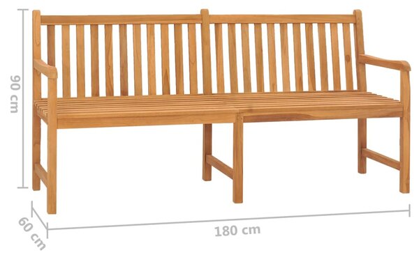 Tömör tíkfa kerti pad 180 cm