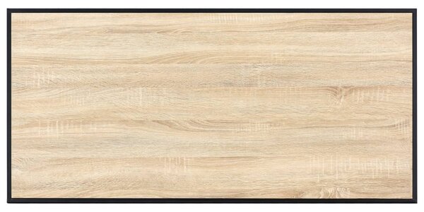 Tölgyszínű MDF étkezőasztal 120 x 60 x 75 cm