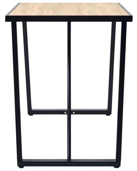 Tölgyszínű MDF étkezőasztal 120 x 60 x 75 cm