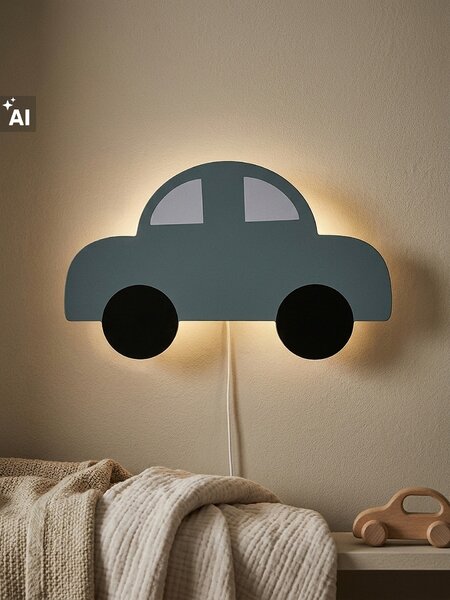 Sinsay - Autó formájú LED fali lámpa - halványzöld