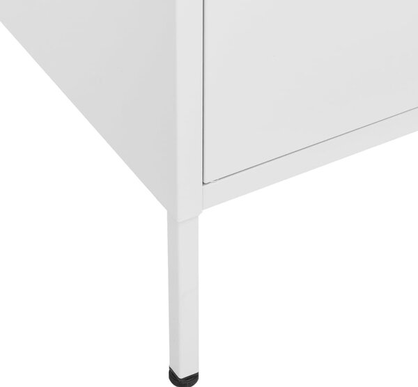 Fehér acél tárolószekrény 80 x 35 x 101,5 cm