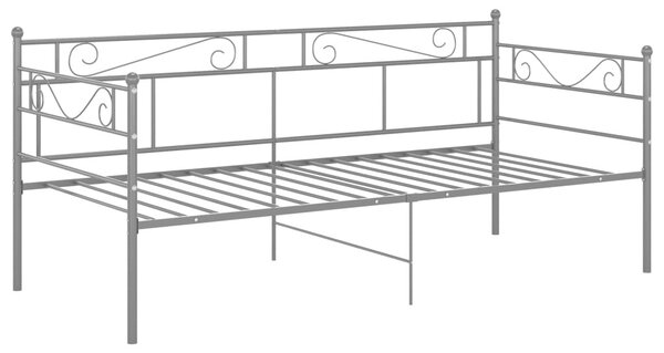 Szürke fém kanapéágy-keret 90 x 200 cm