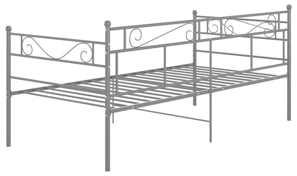 Szürke fém kanapéágy-keret 90 x 200 cm