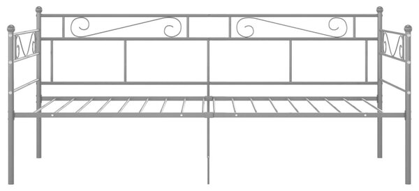 Szürke fém kanapéágy-keret 90 x 200 cm
