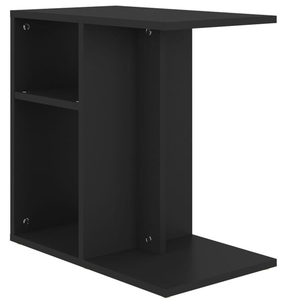 Fekete szerelt fa kisasztal 50 x 30 x 50 cm