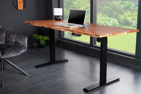 MAMMUT állítható magasságú akác íróasztal - 140cm