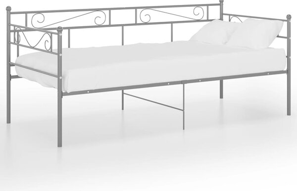 Szürke fém kanapéágy-keret 90 x 200 cm