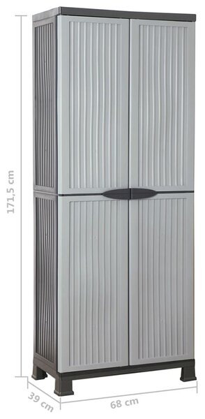 Műanyag szekrény 68 x 39 x 171,5 cm