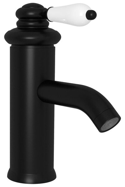 Fekete fürdőszobai mosdócsaptelep 130 x 180 mm