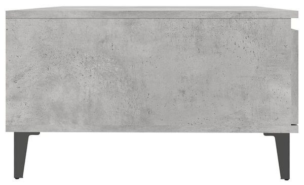 Betonszürke szerelt fa dohányzóasztal 90 x 60 x 35 cm