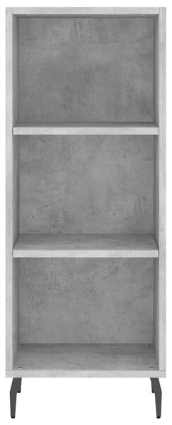 Betonszürke szerelt fa tálalószekrény 34,5 x 32,5 x 90 cm