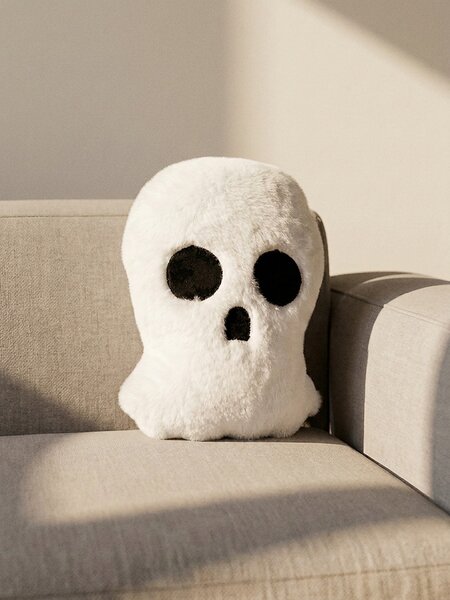 Sinsay - Szellem alakú halloweeni díszpárna - fehér