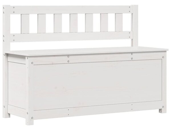Fehér tömör fenyőfa pad 110 x 41 x 76,5 cm