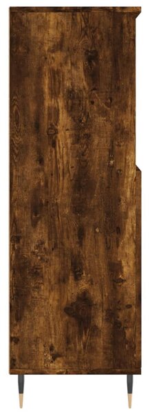 Füstös tölgy színű szerelt fa magasszekrény 60 x 36 x 110 cm