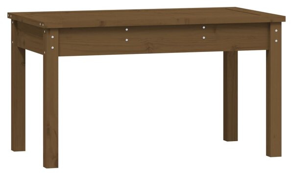 Mézbarna tömör fenyőfa kerti pad 80 x 44 x 45 cm