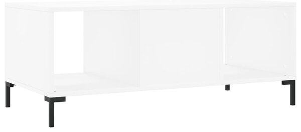 Fehér szerelt fa dohányzóasztal 102 x 50 x 40 cm