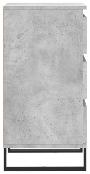Betonszürke szerelt fa tálalószekrény 40 x 35 x 70 cm