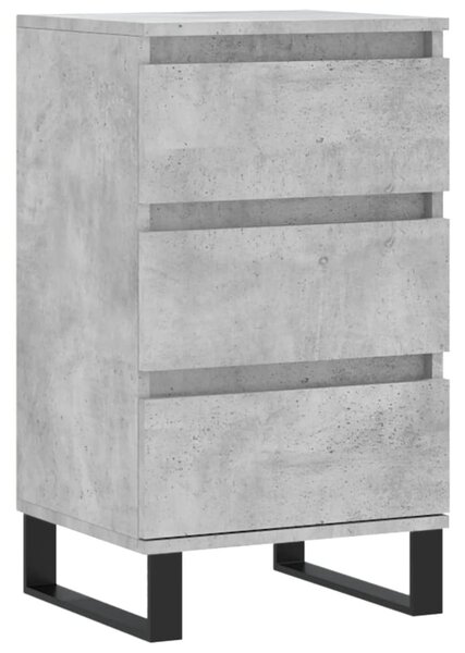 Betonszürke szerelt fa tálalószekrény 40 x 35 x 70 cm