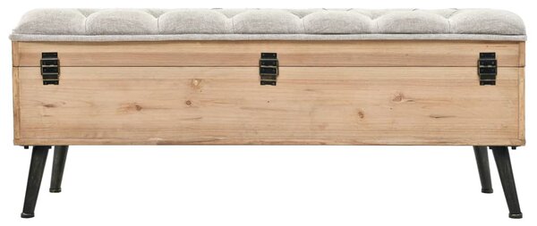 Tömör fenyőfa tárolópad 110 cm