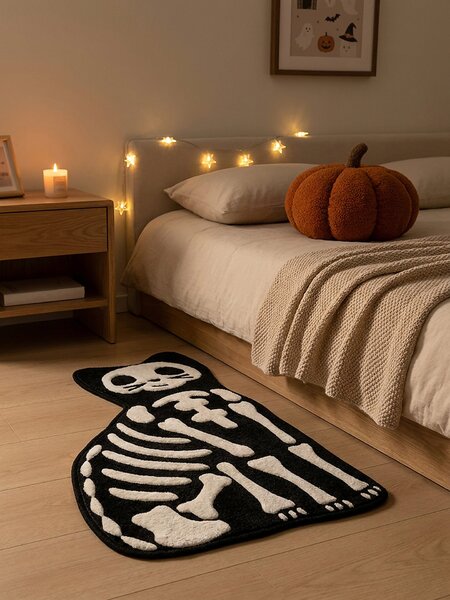 Sinsay - Macska alakú szőnyeg halloweeni mintával - többszínű