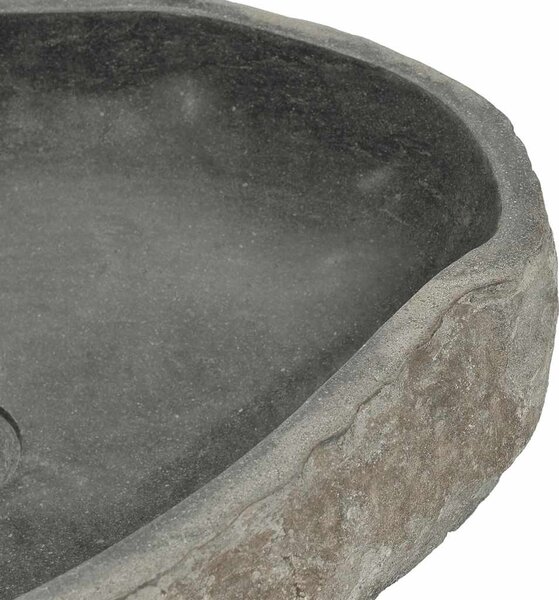 Ovális folyami kő mosdókagyló (45-53) x (34-41) cm