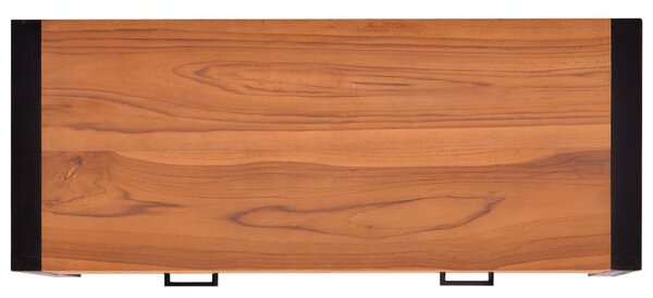 Újrahasznosított tíkfa íróasztal 2 fiókkal 100 x 40 x 75 cm