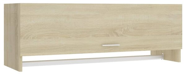 Sonoma tölgy színű szerelt fa ruhásszekrény 100 x 32,5 x 35 cm