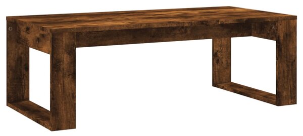 Füstös tölgy színű szerelt fa dohányzóasztal 102x50x35 cm