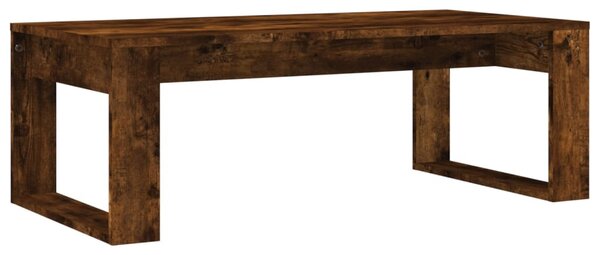 Füstös tölgy színű szerelt fa dohányzóasztal 102x50x35 cm