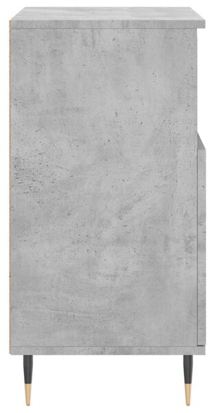 Betonszürke szerelt fa tálalószekrény 60 x 35 x 70 cm