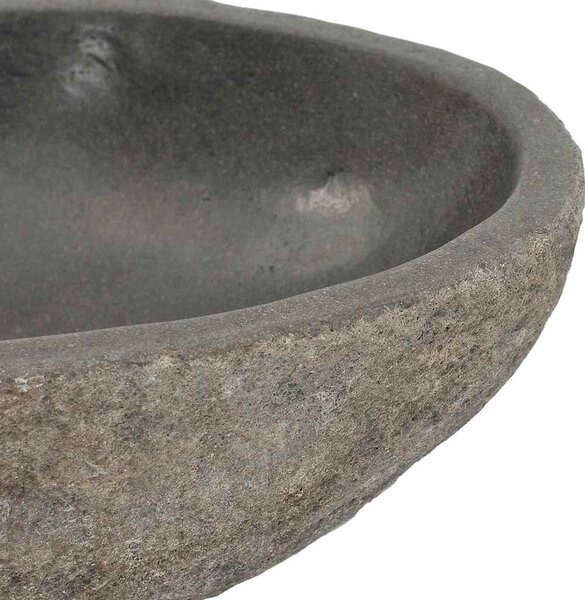Ovális folyami kő mosdókagyló (29-38) x (24-31) cm
