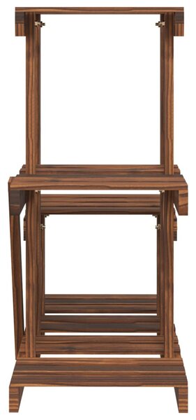 Tömör fenyőfa virágtartó állvány 58 x 25 x 51 cm