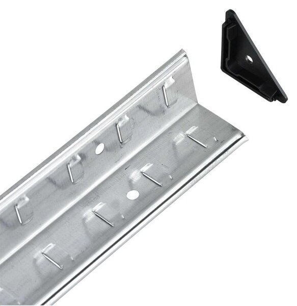 Easy tároló polc készlet 2 db 4 polcos fém és MDF 160x80